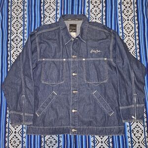 90s Vintage Sean John Denim Trucker Jacket – XL